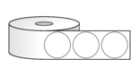 1.5" Circle Labels on 1" Core