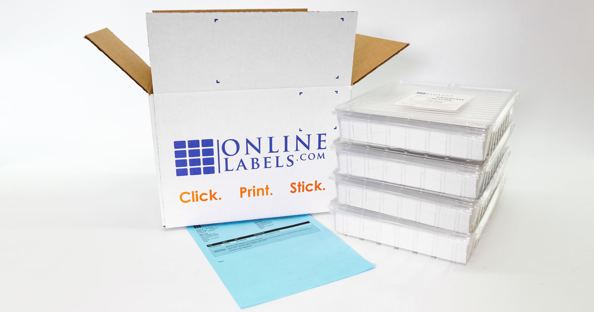 1,000-sheet order packaging from OnlineLabels.com